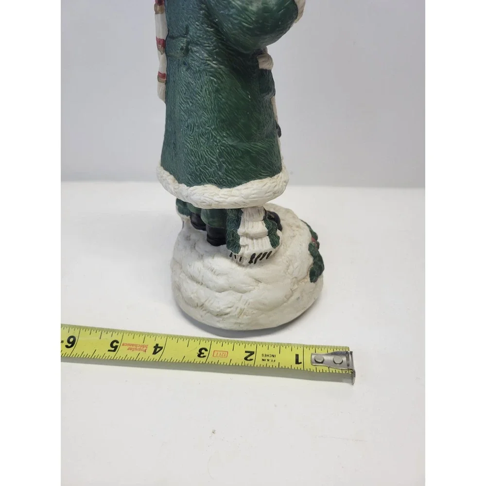 Vtg Christmas Caroler Figurine with Lantern Music‎ Box Plays Joy to the World
